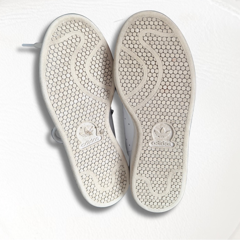 Adidas Stan Smith White and Green Shoes - Picture 5 of 6